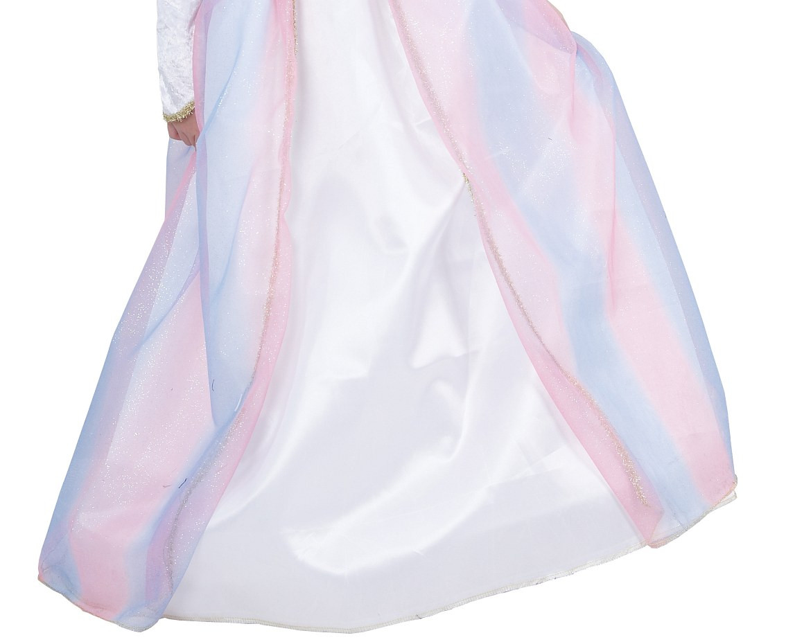 Costume for kids Rainbow Princess (dress with collar), size 110/120 cm